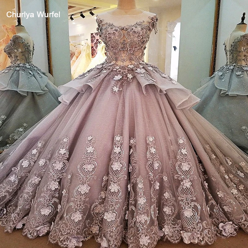 LS00056 вечернее платье с длинным цветком на молнии сзади de soiree 2018 элегантное серое