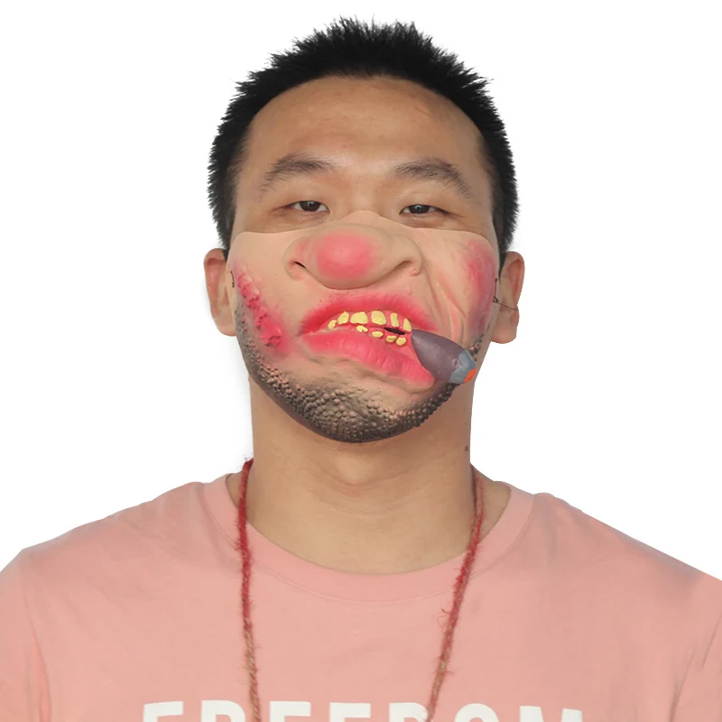 1 шт. забавная половина латексная маска для лица ужасов декора маскарада на