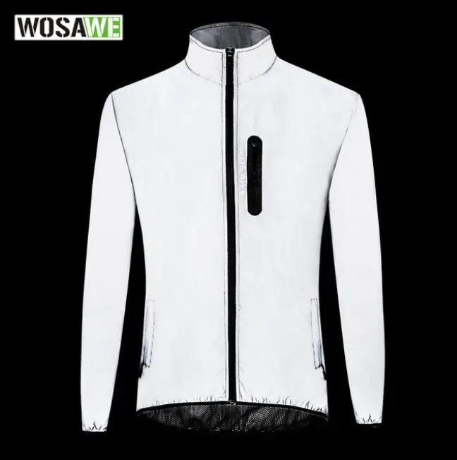 Спортивная Светоотражающая непромокаемая теплая ветровка WOSAWE для езды на