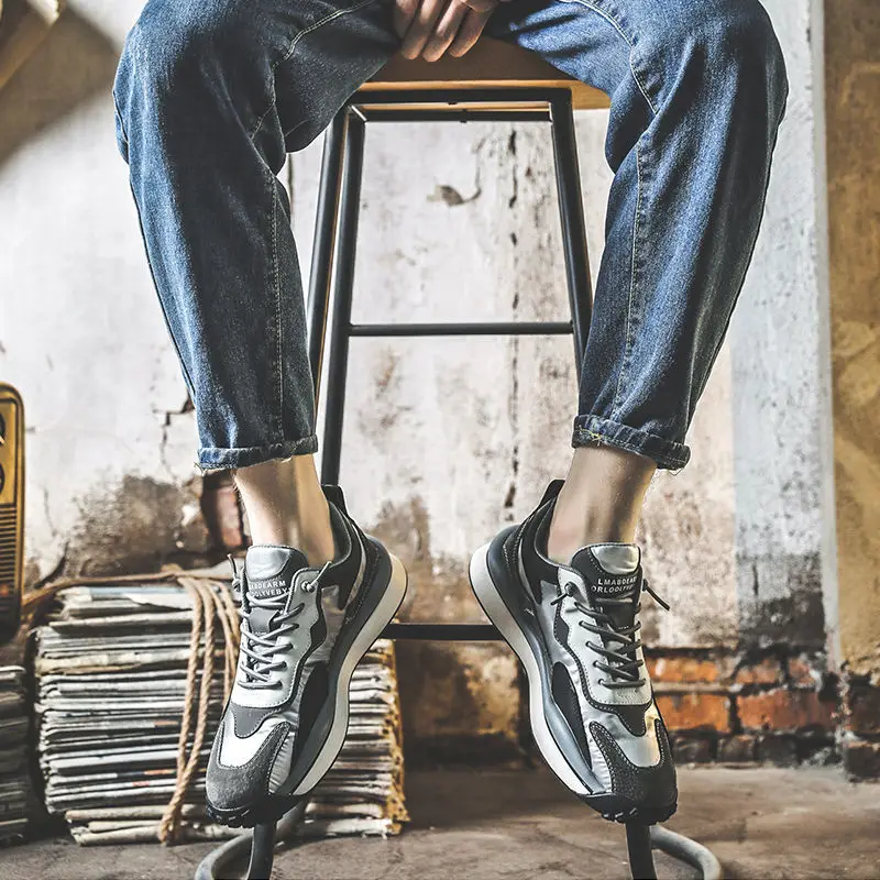 

Men's shoes 2021 new Agam shoes spring versatile anti-skid sports leisure shoes men's shoes board shoes