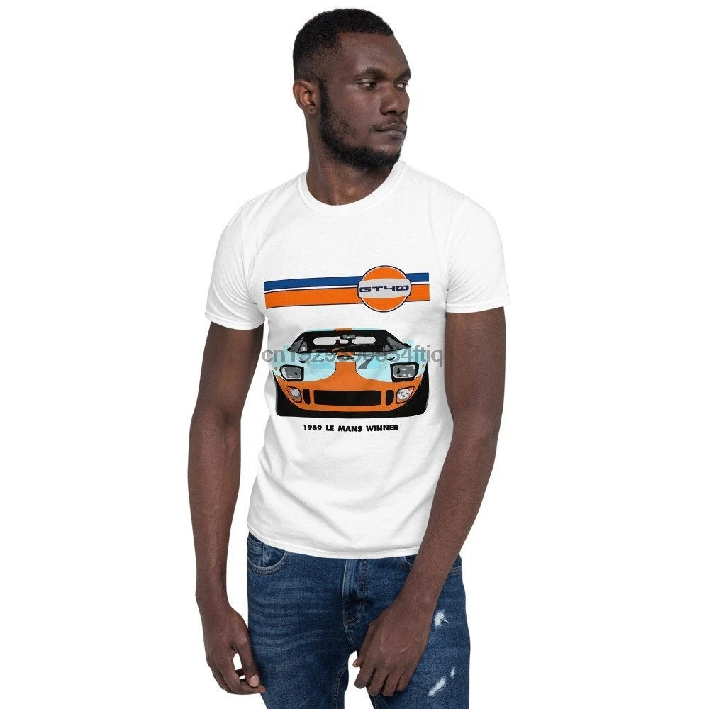 

1969 GT40 MK1 Gulf Race Car Short Sleeve Unisex T Shirt
