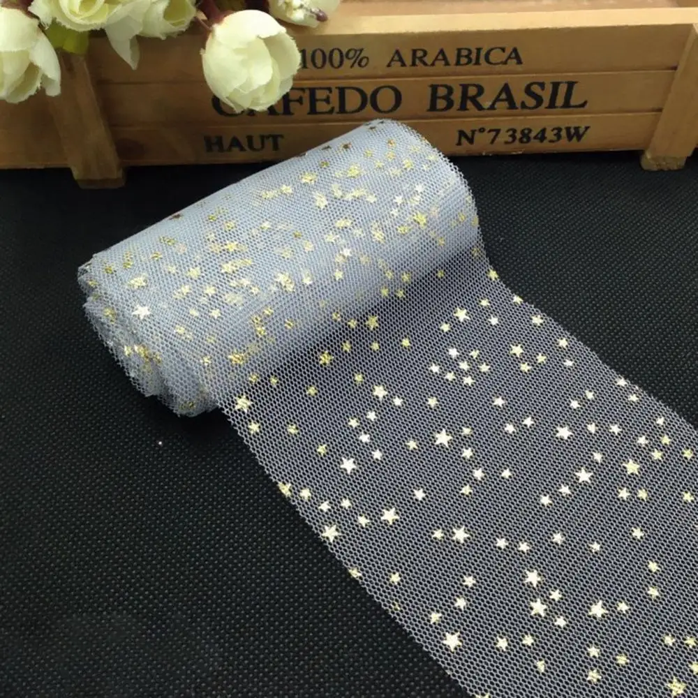 5 ярдов/рулон тюль для выпечки с блестками|Ткань| |