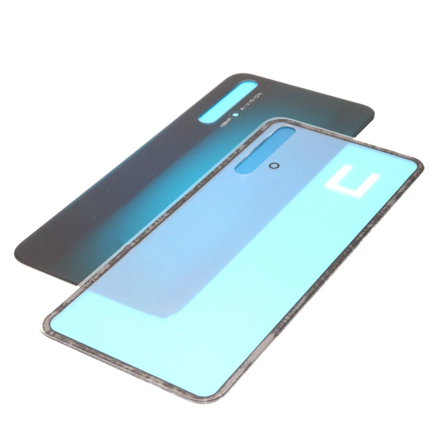 Задняя крышка батарейного отсека для Huawei Honor 20 стеклянная панель задний корпус