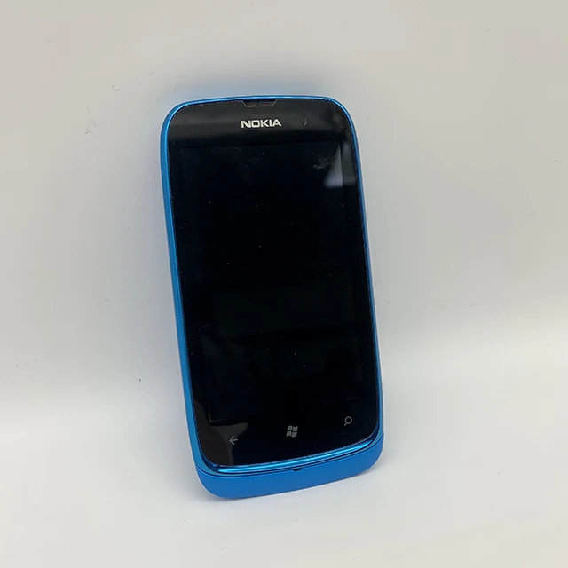 nokia lumia 610 refurbished original unlocked lumia 610 windows mobile phone 8gb camera 5 0mp gps wifi 3g phone free shipping free global shipping