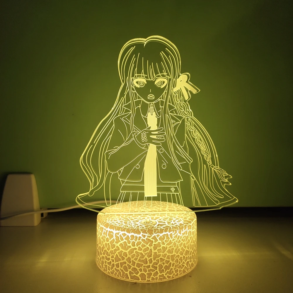 

Новейшая 3D аниме лампа Danganronpa Kirigiri Kyouko Иллюзия светодиодные ночники для спальни украшение стола Прямая поставка