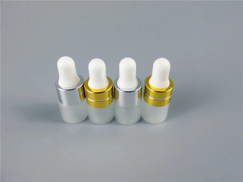 

50pcs/lot 1ml 2ml 3ml 5ml Perfume Essential Oil Bottles Frosted Glass Dropper Bottle Jars Vials With Pipette For Cosmetic