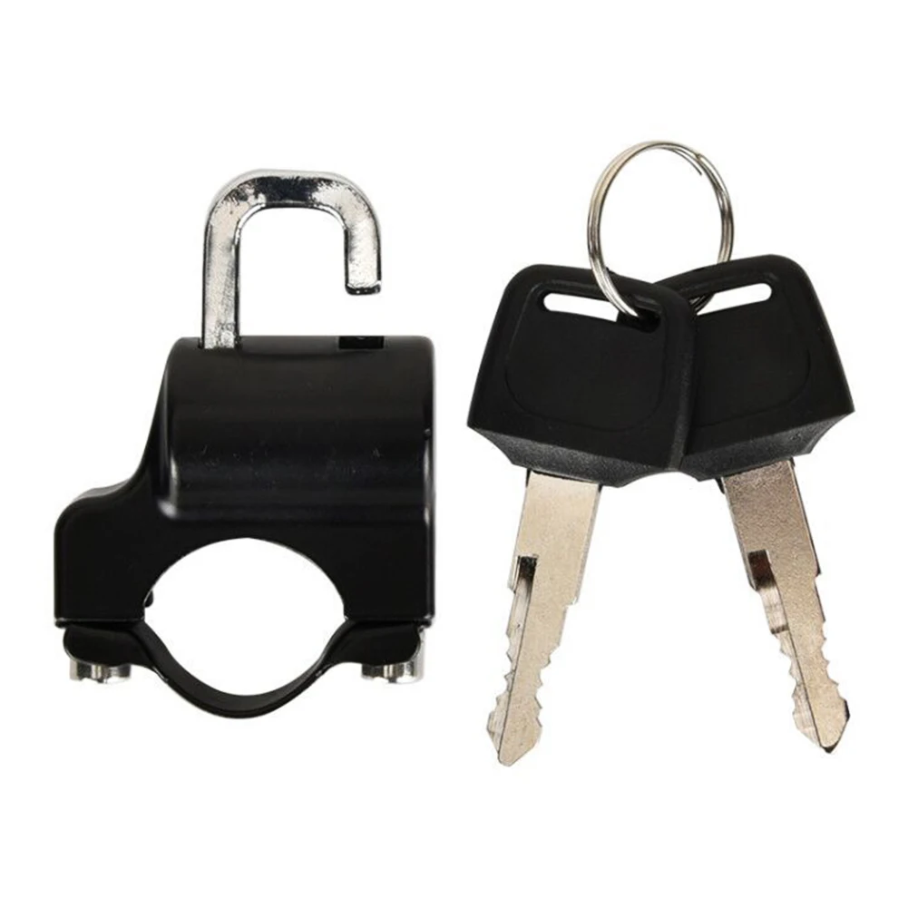 

Motorcycle Helmet Lock Anti Theft Aluminum Alloy Lock with 2 Keys 7/8" 22-24mm Handlebar Mount Motorcycle Accessories