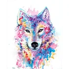 Набор для рисования по номерам на холсте волк, 60x75 см