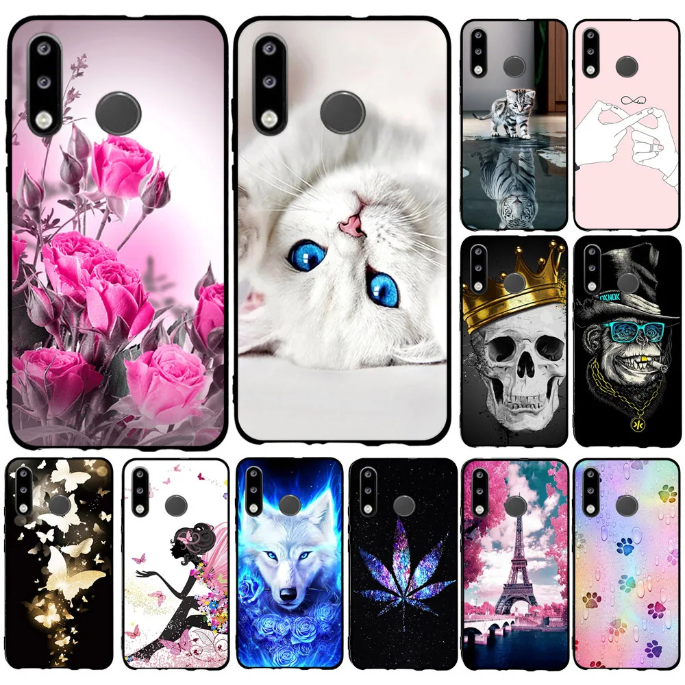 Чехол-Бампер для Huawei P30 lite силиконовый чехол телефона TPU 3D рельефный мультяшный |