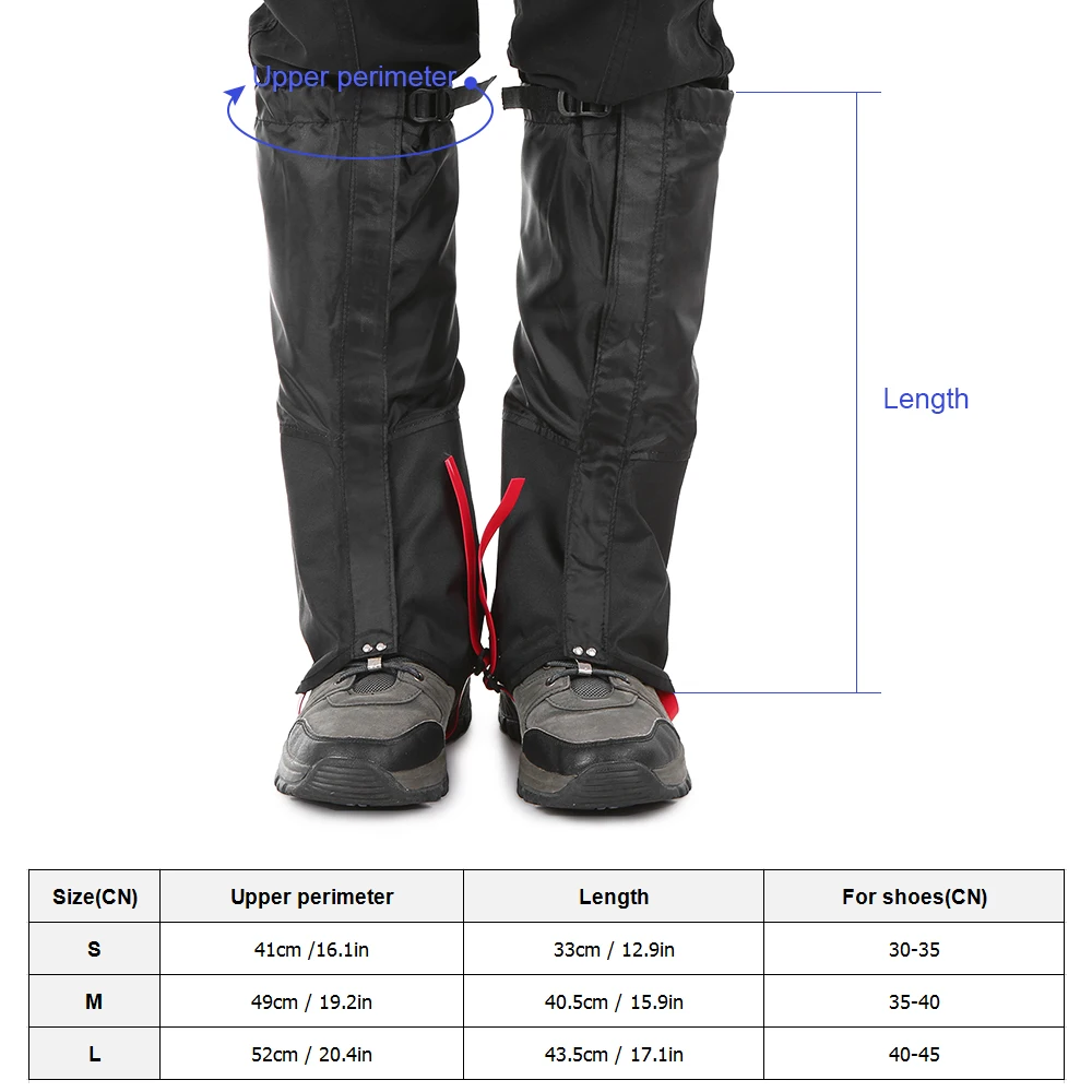 

Outdoor Mountain Snow Leg Gaiters Windproof Waterproof Shoes Cover Dust-proof Leg Gaiter Outdoor Hiking Climbing Accessories