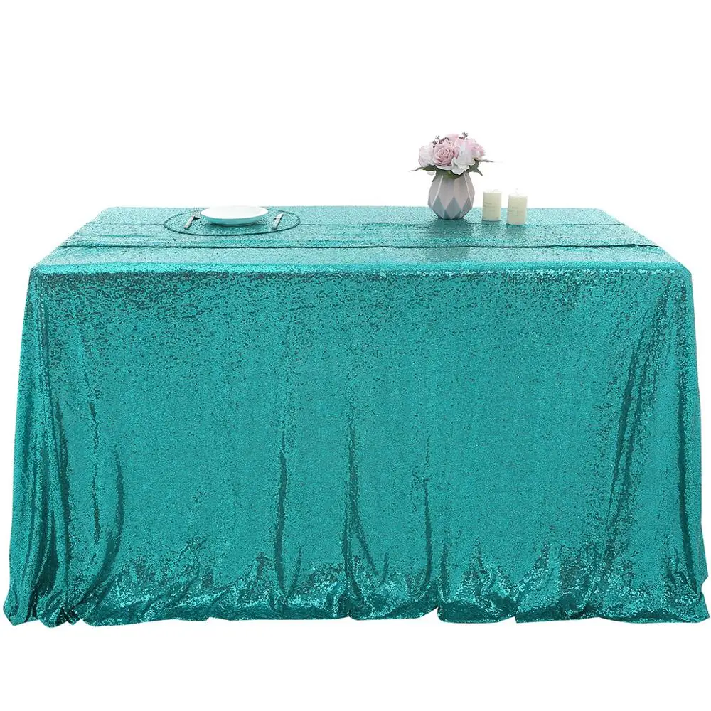 1Pcs Rose Gold Sequin Tablecloth Glitter Round Rectangular Table Cover For Christmas Wedding Birthday Home Party Banquet Decor | Дом и сад