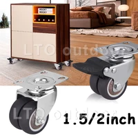 1pcs 360 degree swivel caster wheels heavy duty caster wheels with top plate no noise wheels for carts workbench
