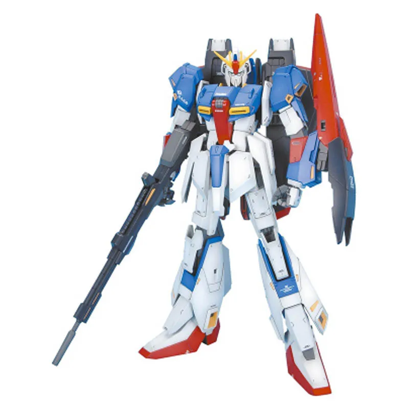 Оригинальный Bandai MG 1/100 MSZ 006 ZETA Z 2 0 с пусковой площадкой Gundam сборка экшн фигурок