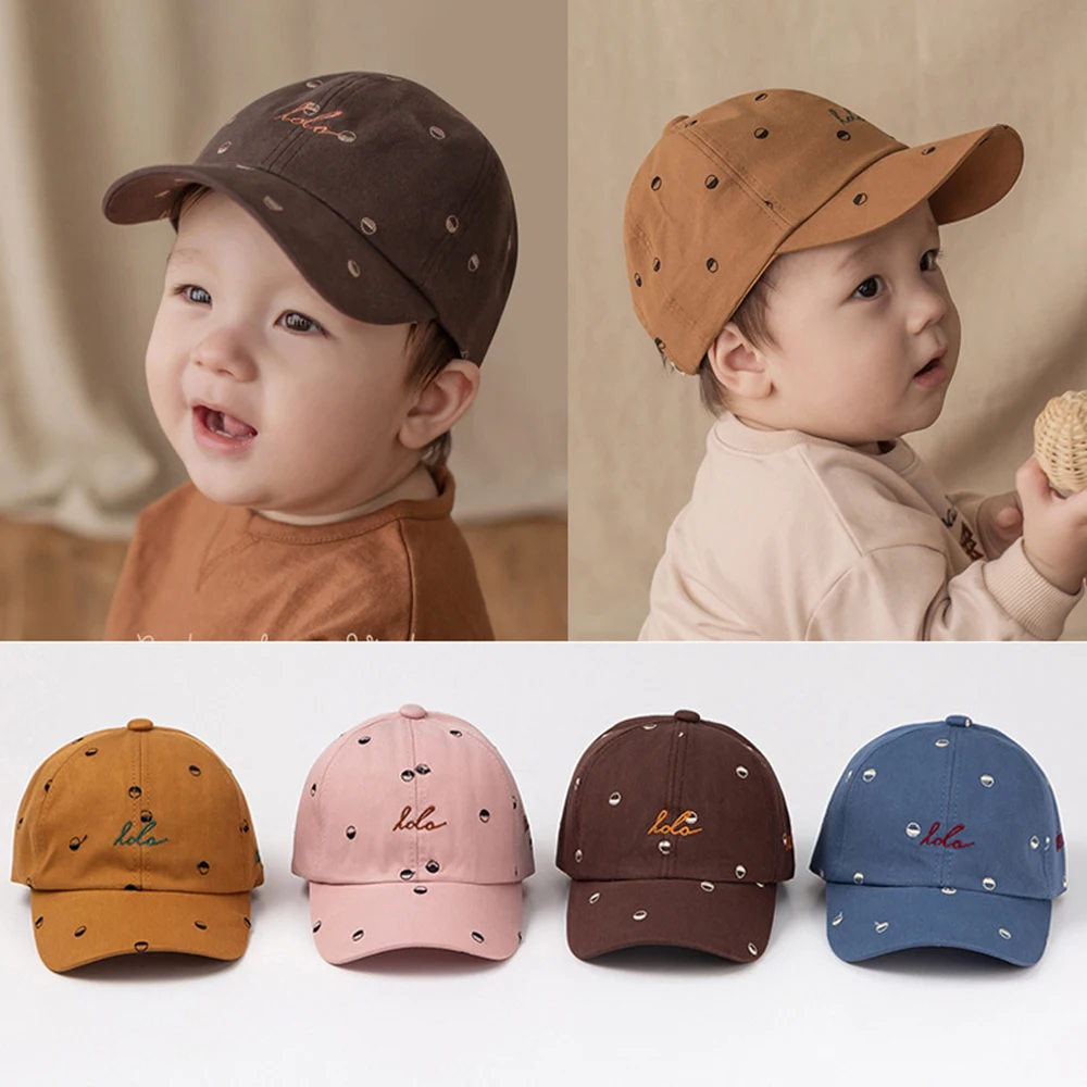 

Spring Autumn Children's Baseball Cap 1-2-3 Years Old Infants Baby Visors Cotton Adjustable Kids Sun Hat Boy Girl Snapback Hats