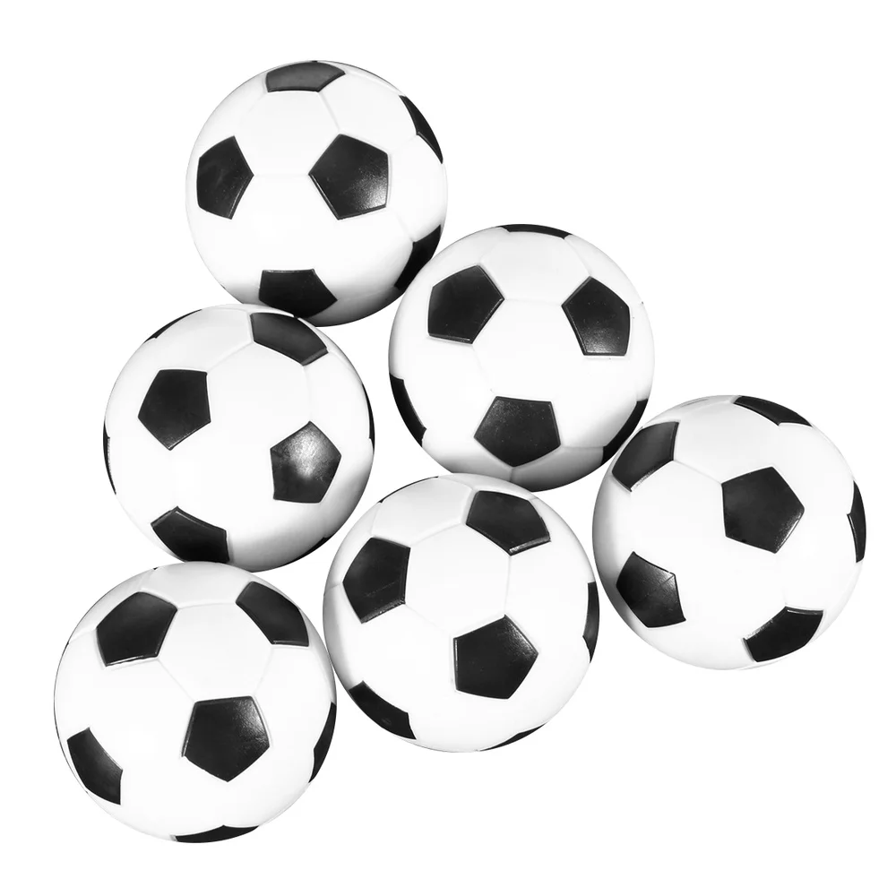 

12pcs 36MM Foosball Table Replacement Black and White Tabletop Soccer Balls Game Table Size