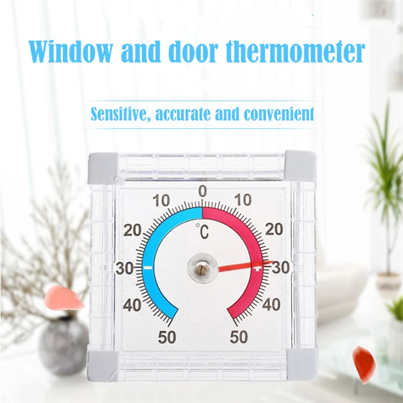 

1PC New Temperature Thermometer Pointer Window Indoor Outdoor Wall Greenhouse Garden Home Graduated Disc Measurement Hot Sale