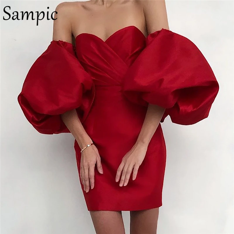 Sampic женское облегающее мини платье с вырезом лодочкой открытой спиной
