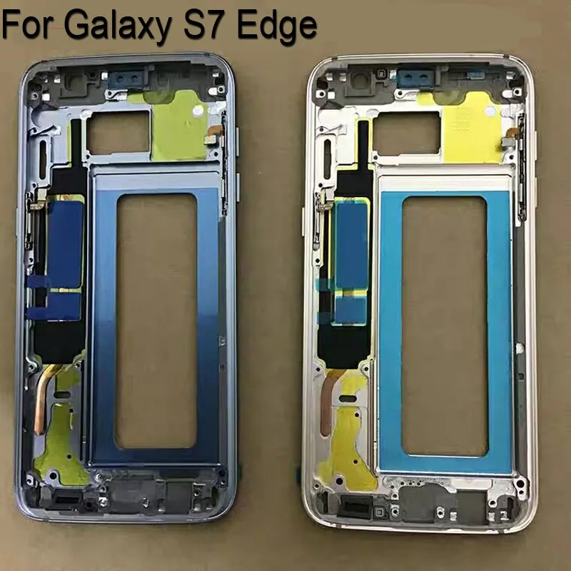 Оригинальный держатель ЖК экрана передняя рамка для Samsung Galaxy S7 Edge корпус средняя