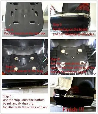 Motorcycle Trunk Luggage Case Tail Box Rack Backrest For Honda Shadow Spirit Sabre Aero ACE Steed VLX 400 600 1100 DLX VTX1300 |