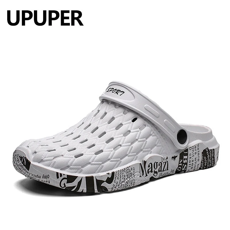 Upupper/летние мужские сандалии Уличная Нескользящая пляжная обувь для пар Дышащая