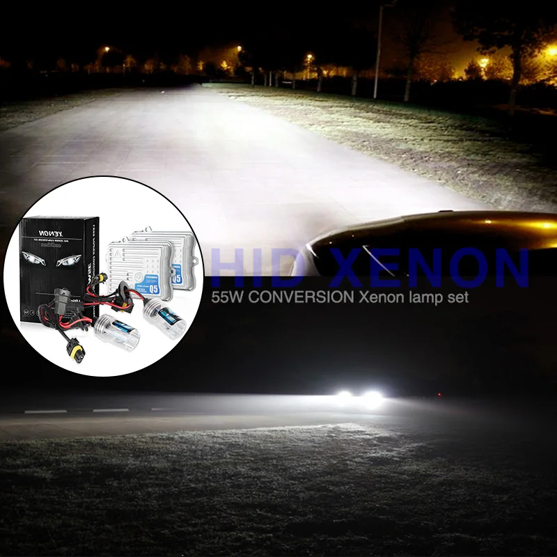 9005 HB3 55 Вт Ультра быстрый старт тонкий яркий комплект автомобильных HID фар полный