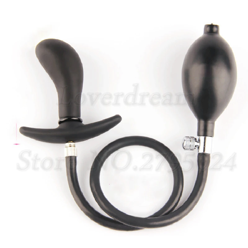 Взрослые игры Съемная надувная силиконовая Анальная пробка огромный