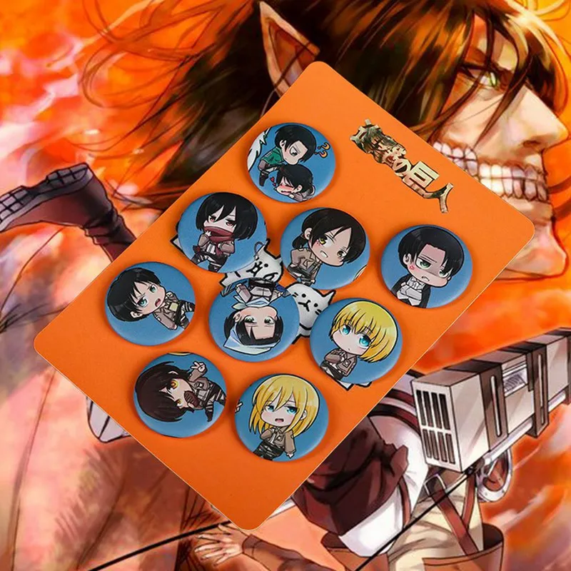 9 шт./компл. аниме серии My Hero Academy значок мультфильм для костюма черного дьякона атака гигантский Наруто Брошь СЕРИЯ сумка значок для рюкзака