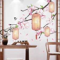 lantern wall stickers chinese style pictures for living room decoration teenager girls wallpaper bedroom decor home posters