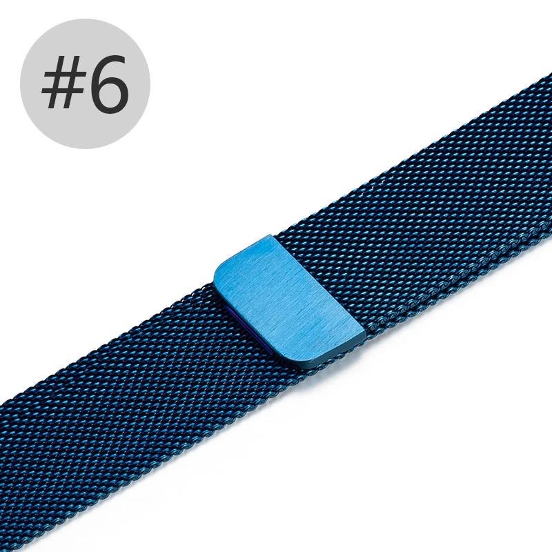Миланская петля, ремешок для наручных часов Apple watch Series 4/3/2/1 Замена наручных часов iWatch, ремешок полосы Магнитная Нержавеющая сталь ремешок LM82001
