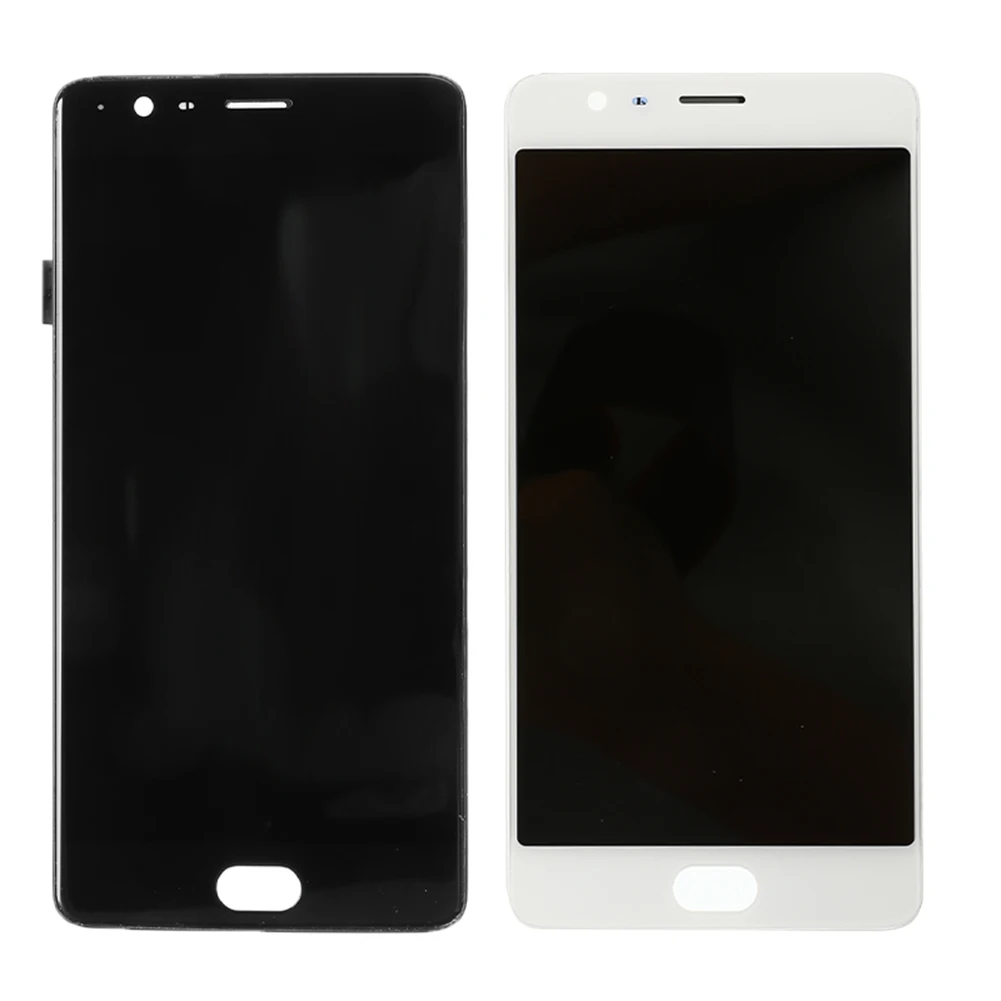 Для OnePlus lcd дисплей кодирующий преобразователь сенсорного экрана в сборе Набор с рамкой Замена для Oneplus 3 3T A3000 A3003 черный белый