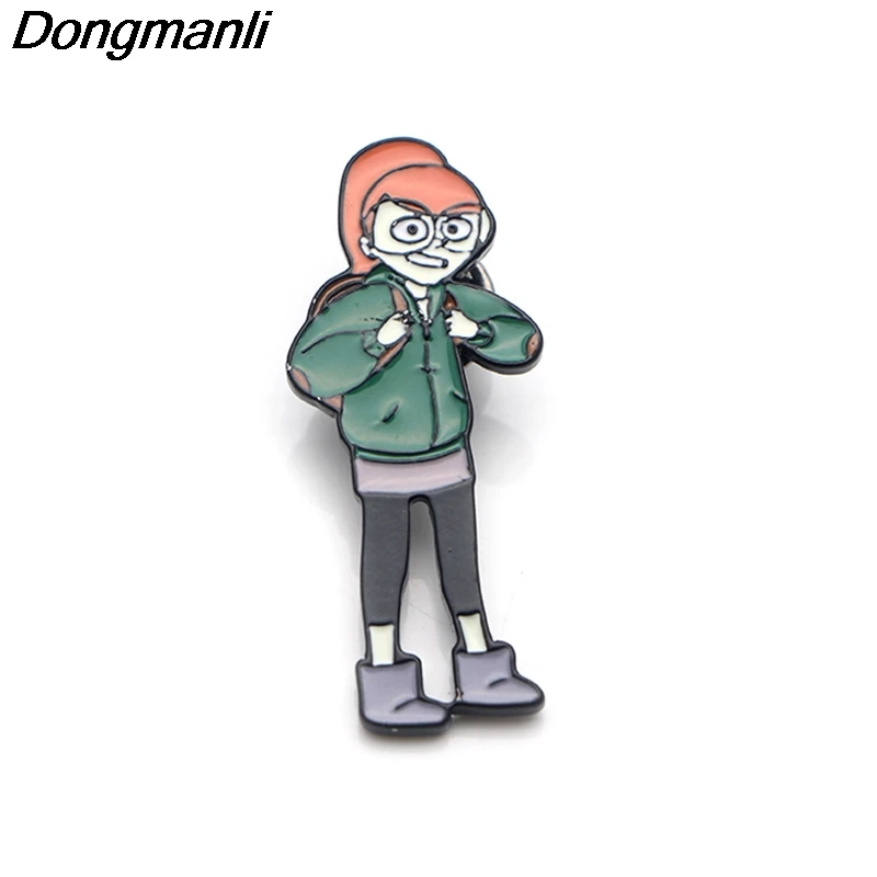 2 P3655 Dongmanli Бесконечность поезд собаки металлические эмалированные булавки и броши для моды нагрудные булавки рюкзак сумки значок подарки - Окраска металла: 2