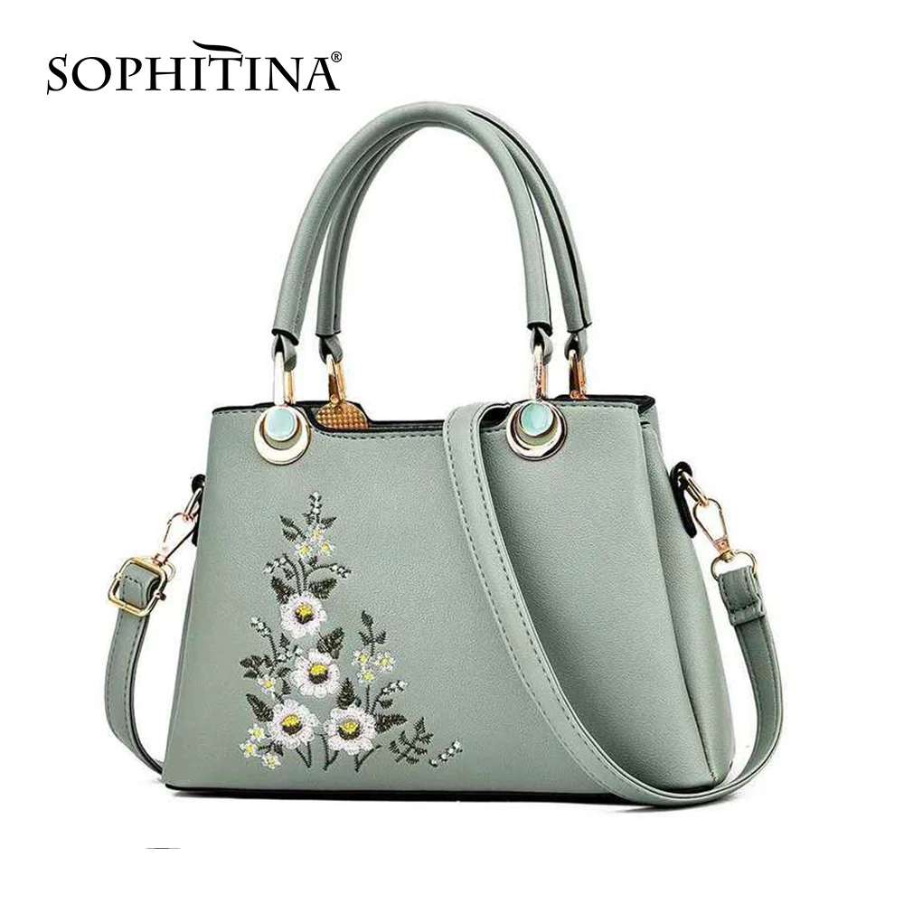 Женская сумка SOPHITINA Элегантная удобная уличная сумочка в стиле ретро с вышивкой