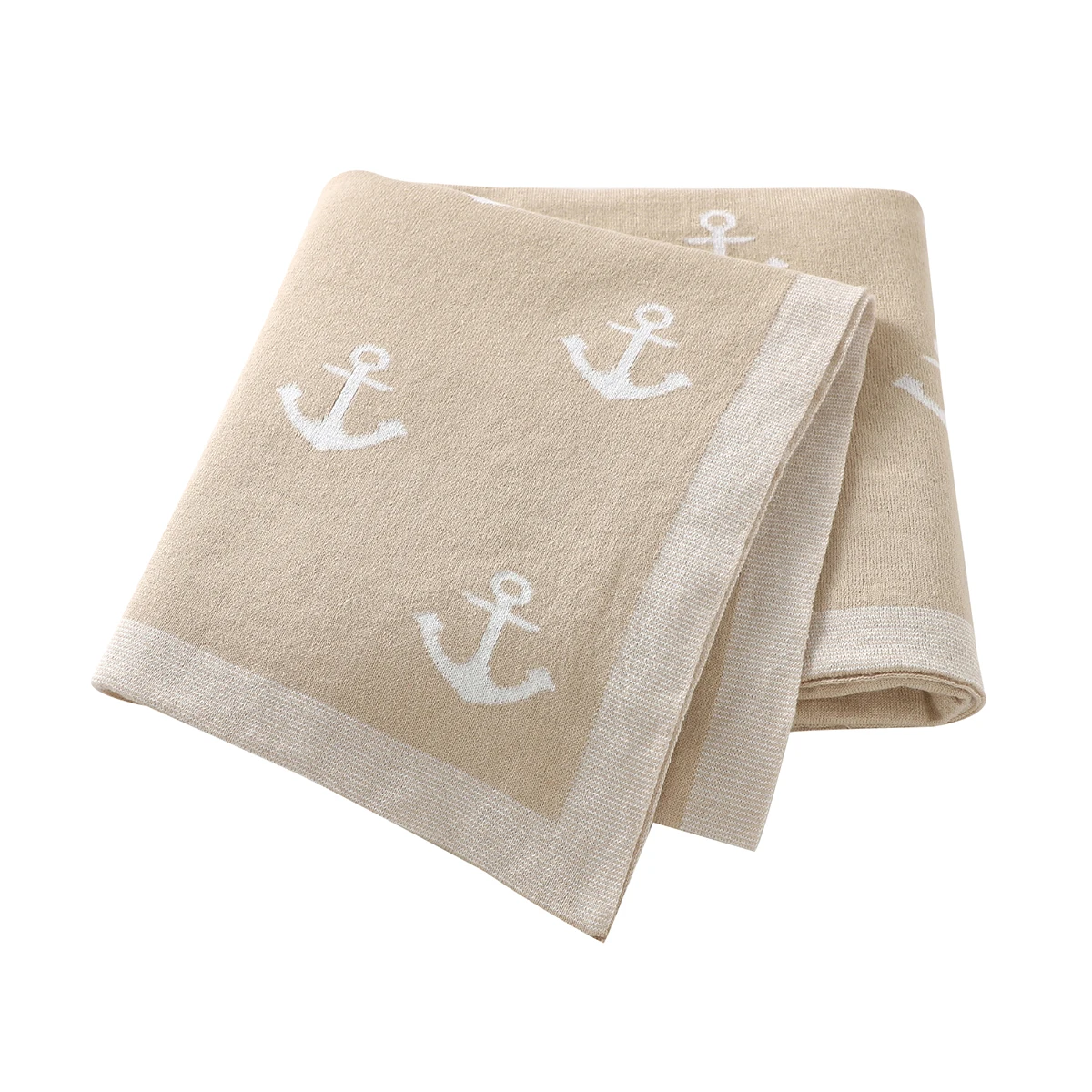 

Baby Blankets Knitted 100%Cotton Newborn Bebes Swaddle Wrap for Infant Boys Girls Stroller Bedding Sofa Car Seat Covers 100*80cm