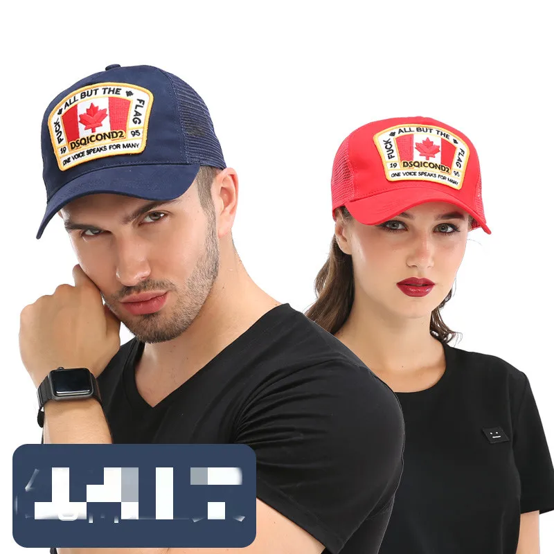 

Бейсболка мужская и женская с вышивкой, брендовая Кепка с сеткой и Кленовым листом, весна-лето 2021