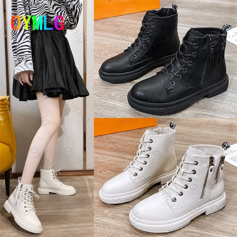 

Ботинки мартинсы женские, новинка осень-зима 2021, британские короткие сапоги с ветряной турбиной, женские Универсальные ботинки с двойной мо...