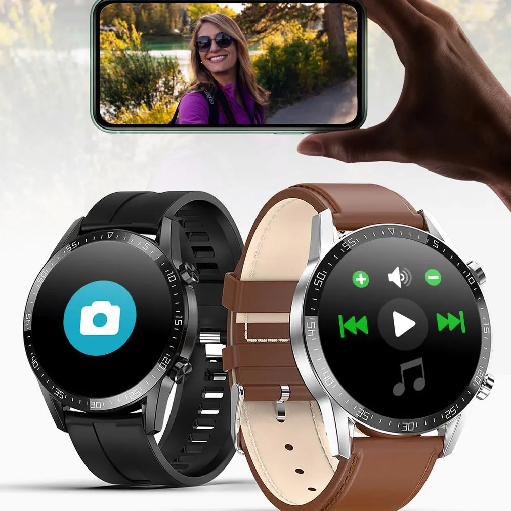 L13 Men's Touch Screen Smart Watch Bluetooth Call Heart Rate Blood Pressure Detection Dial Waterproof Father Gift To Dad | Электроника