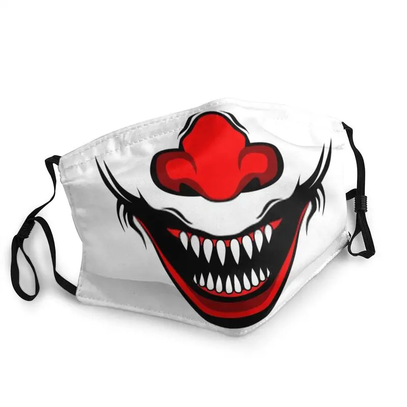

Evil Clown Teeth Mask Breathable Adult Creepy Smile Mouth Face Mask Anti Haze Dustproof Protection Cover Respirator Muffle