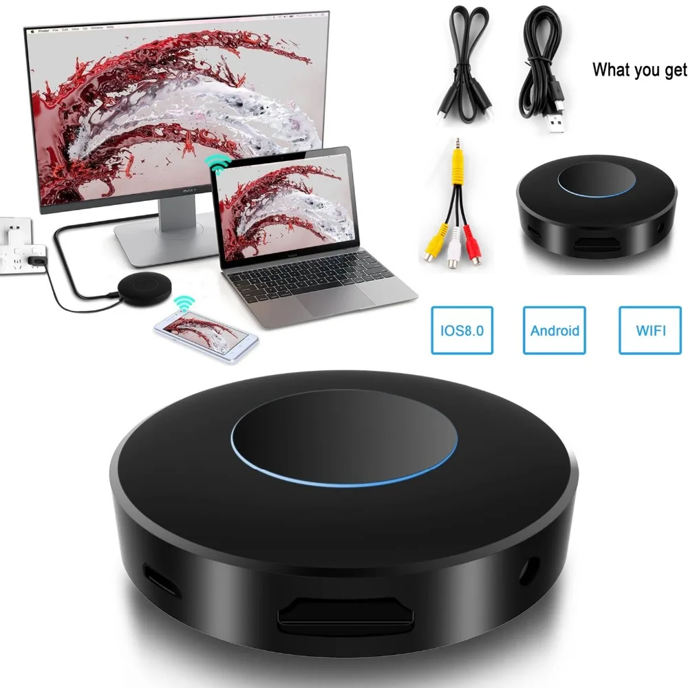 HD 1080P HDMI совместимый AV TV Stick WIFI Дисплей беспроводной зеркальный адаптер Поддержка