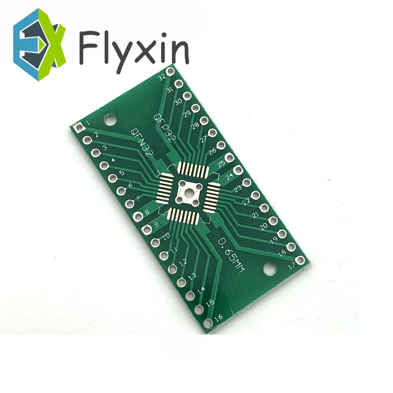 Адаптер-преобразователь QFN32 QFP32 для DIP DIP32 разъем PCB SMD 0 8 мм 65 штырьковый шаг