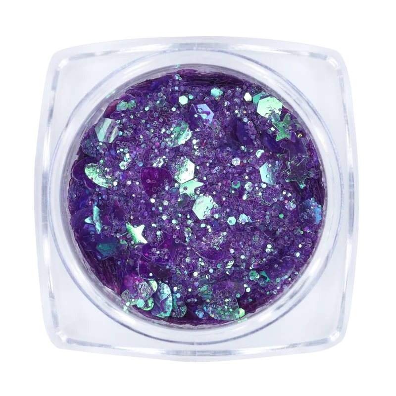 Ur Sugar Star голографический блестящий для ногтей Блестки Серебряные Красочные наконечники блестящие, дизайн ногтей украшения для салона дома DIY - Цвет: Золотой