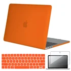 Чехол для MacBook Pro 13 2020 M1 A2338, чехол для MacBook Air 13 A2337Air 11Pro 15, чехол для ноутбука + пленка для клавиатуры + защита экрана