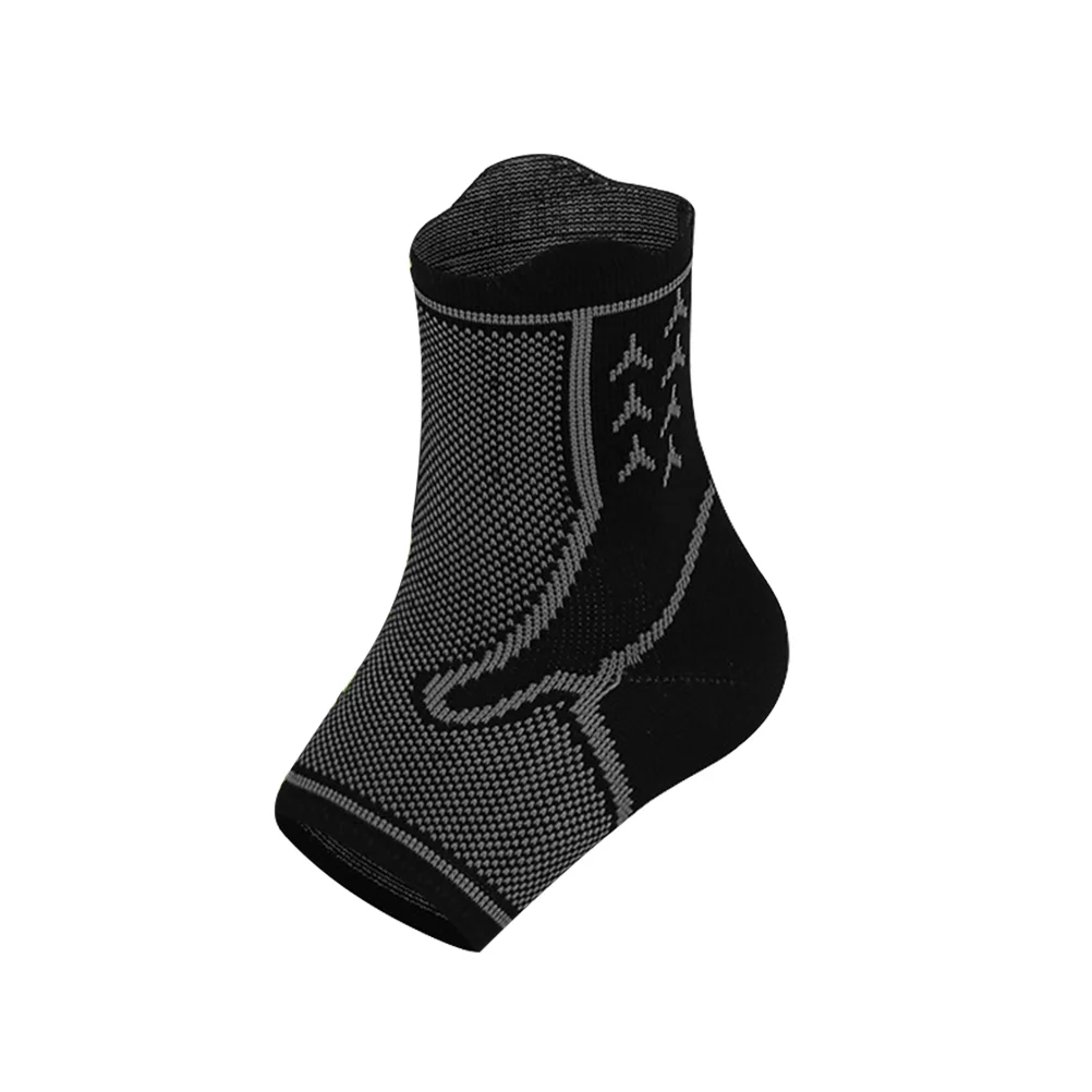 

1 шт. бандаж для поддержки голеностопа, бандаж, спортивные рельефные аксессуары для защиты голеностопа (размер S, черный и серый)