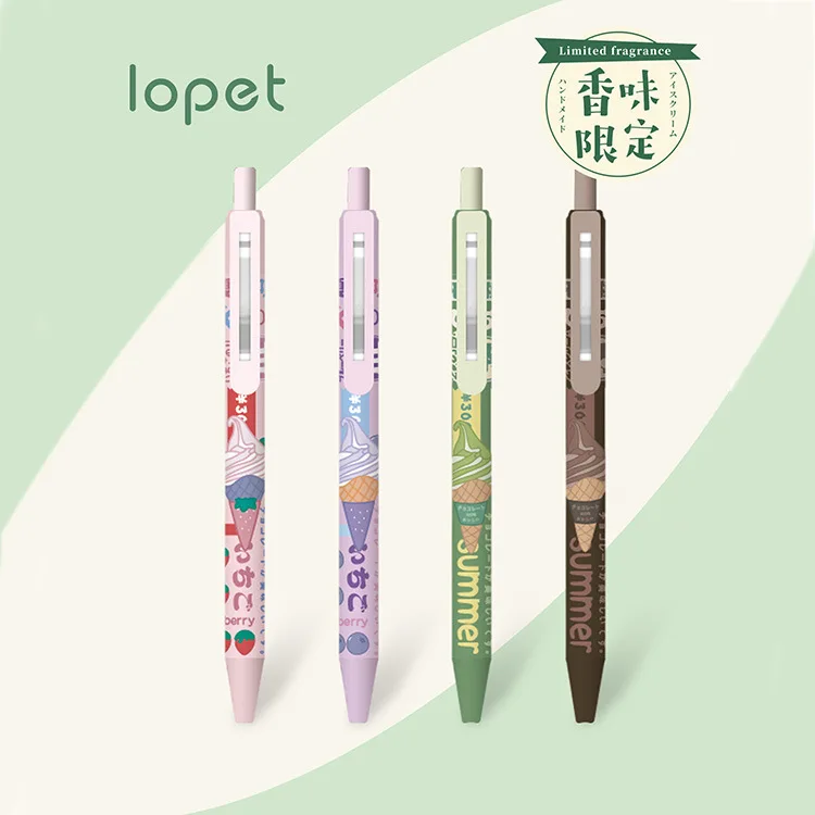 

30 pcs/lot Creative Matcha Press Gel Pen Set Cute 0.5mm black Ink Signature Pens Promotional Gift Office School Supplies