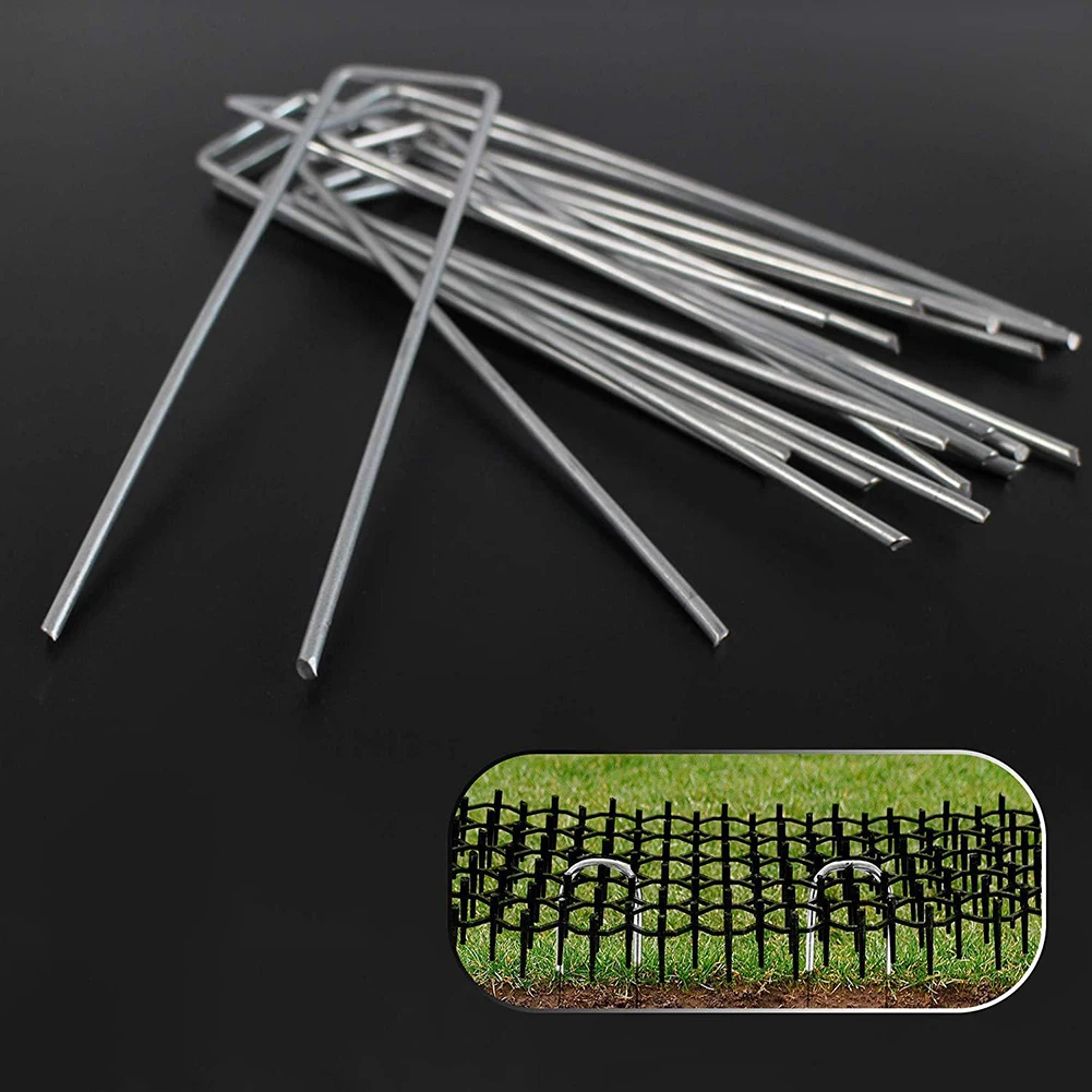 

10Pcs 13cmx49cm Garden Prickle Strip Dig Stop Cat Repellent Deterrent Mat Spike Portable Anti-Cat Dog Outdoor Garden Supplies