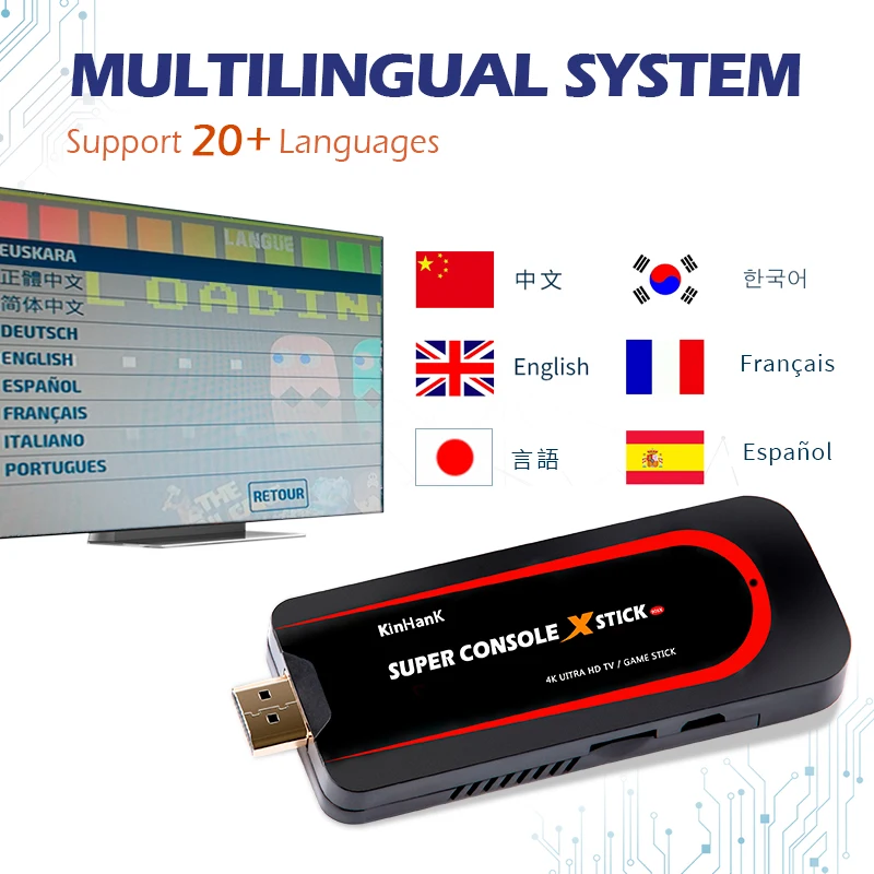 

Super Console X Stick Mini Video Game Consoles 4K HD Wifi Portable Retro TV Games Emulator Console For PSP/N64 With 50000+ Game