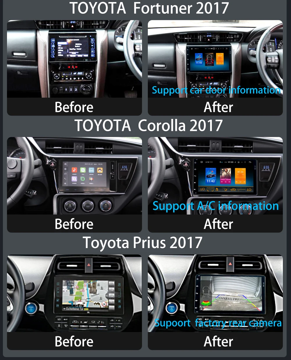 2 DIN Авторадио автомобильный Android 9,0 для Тойота торолла аурис Fortuner автомобильный стерео Мультимедиа Навигация " Дисплей HDMI