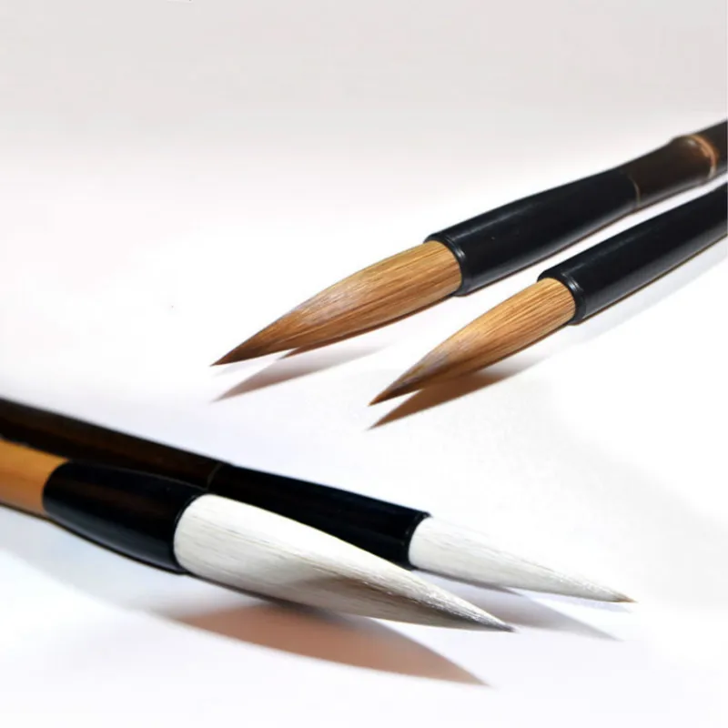 Chinese Brush Pen Pure Weasel Hair Brush Pen 4pcs/set Adult High Grade Chinese Multiple Hair Calligraphy Brushes Tinta China