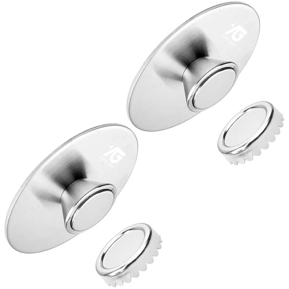 

2pcs Stainless Steel Soap Holder Wall Mounted Soap Holder Magnetic Soap Shelf