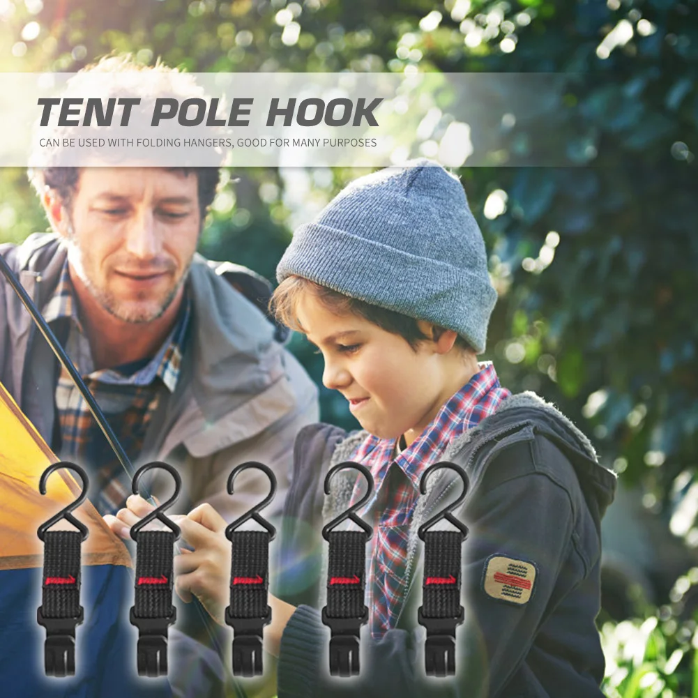 

Multifunction Camping Hiking Hook Equipment Bar Hook Light Rope Hanger Hook Travelling Easy Carrying Durable Parts