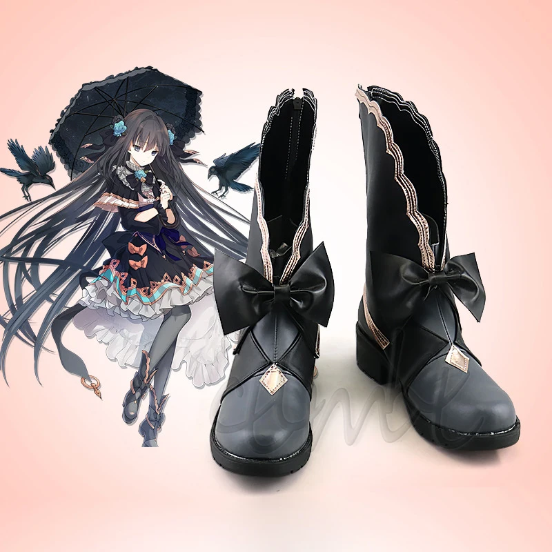 

Game Arcaea Tairitsu Cosplay Leather Shoes Accessories Halloween Boot